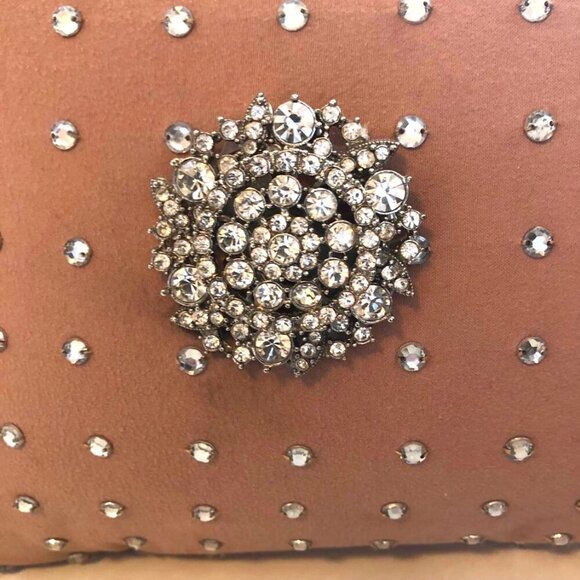 NWT ALEXANDRA'S ACCENTS Jewel Encrusted Broches Boudoir Accent Pillow 16"x11" - Picture 3 of 5